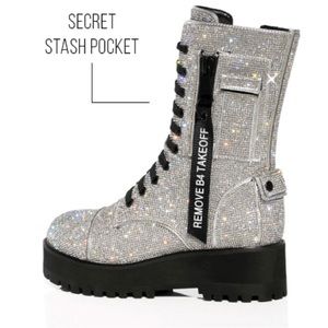 Dolls Kill Billionaire Bling Boots NIB Size 10